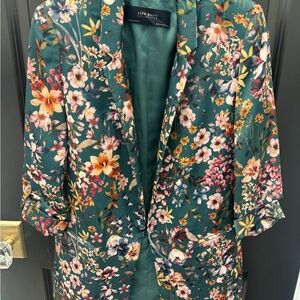 ZARA Basic Collection Floral Blazer